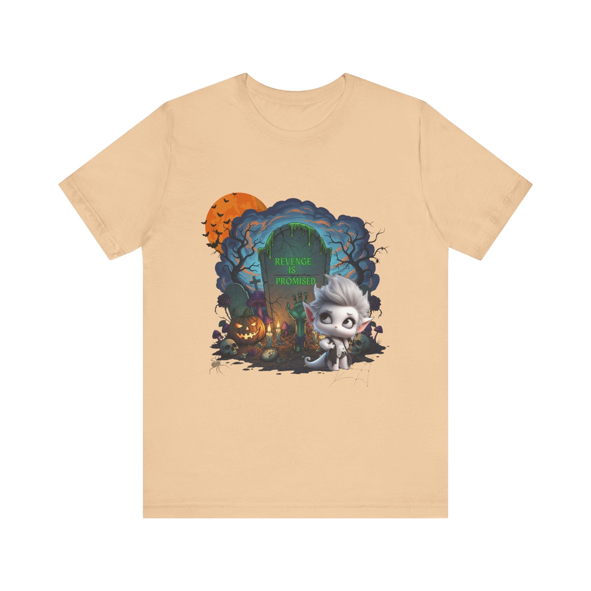 Spooky Kids' Halloween Tee, Ghostly Cute Halloween Shirt, Unisex Short Sleeve Halloween T-Shirt, Trick or Treat Shirt, Halloween Costume Top